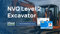 Prepare for your CPCS or NPORS card with this NVQ Level 2 in excavation – ideal for 180 and 360 excavator operators entering the construction industry.