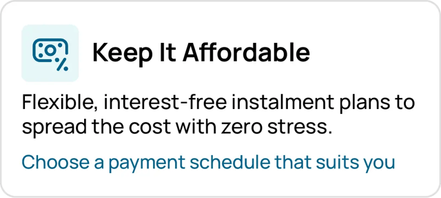 Spread the cost of your Groundworks NVQ Level 2 with flexible, interest-free payment options