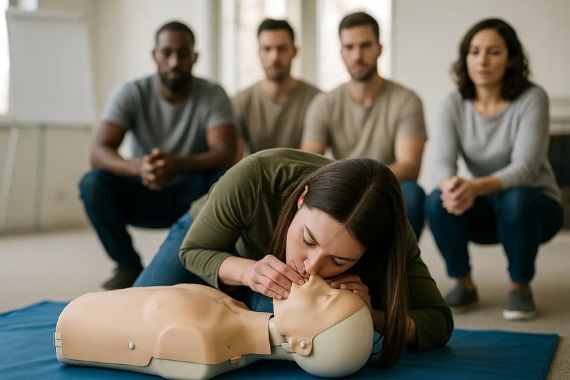 First aid course in Dudley, classroom session by Hurak