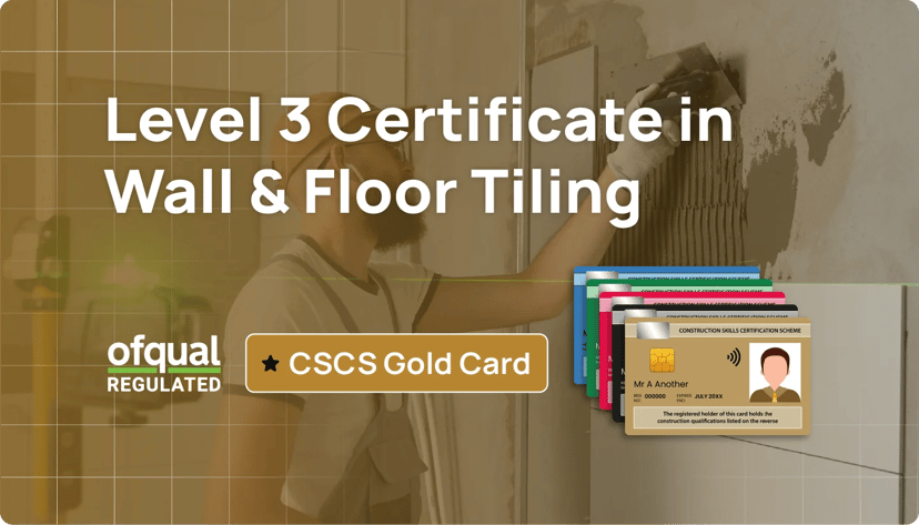 Many Qualification In Wall NVQ Level 3 in Tiling | CSCS Gold Card - Hurak