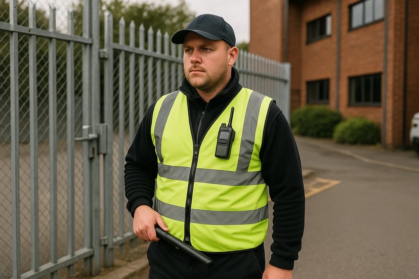 UK security guard on duty representing SIA Trainer and Security Instructors Course Package