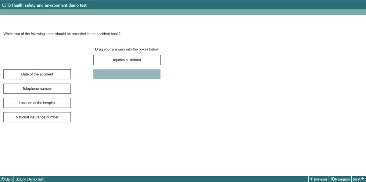 citb demo test