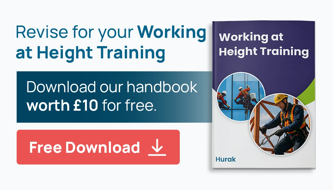 Belfast Working at Height course pack: free £10 handbook with full syllabus and up-to-date HSE guidance