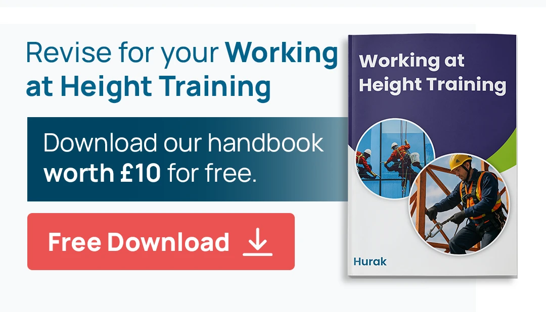 Eastbourne Working at Height course pack: free £10 handbook with full syllabus and up-to-date HSE guidance