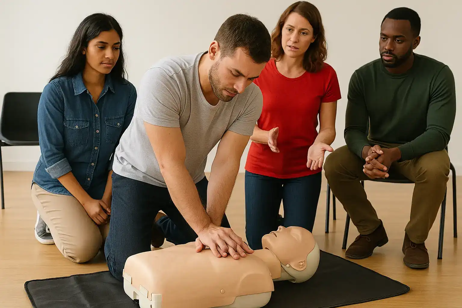 Hero banner for Emergency First Aid at Work course in London by Hurak – accredited 1-day training with 3-year HSE-compliant certificate