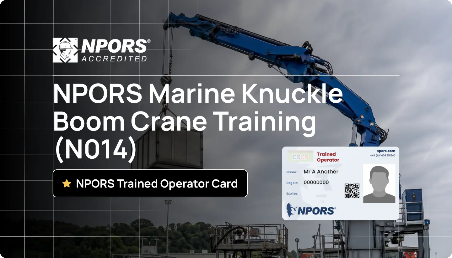 NPORS Marine Knuckle Boom Crane Training (N014)