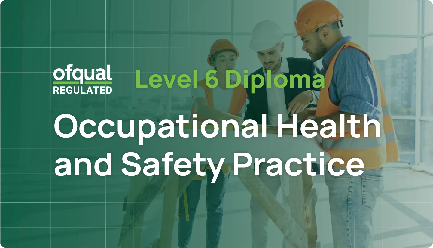 Enrol today in the Ofqual Regulated NVQ Level 6 Diploma in Occupational Health and Safety and progress towards senior roles with IOSH and CSCS recognition